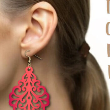 Intra απο ξύλο plywood 3mm-4mm πάχος - Σκουλαρίκια , Κοσμήματα , Laser Cut Δίασταση 3x3 cm INTRAFABR-100544277 - Image 3