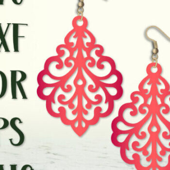 Intra απο ξύλο plywood 3mm-4mm πάχος - Σκουλαρίκια , Κοσμήματα , Laser Cut Δίασταση 3x3 cm INTRAFABR-100544277 - Image 4