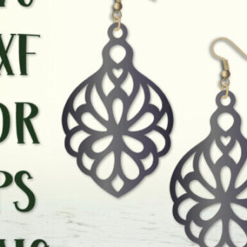 Intra απο ξύλο plywood 3mm-4mm πάχος - Σκουλαρίκια , Σκουλαρίκια με . Δίασταση 3x3 cm INTRAFABR-98344544 - Image 4