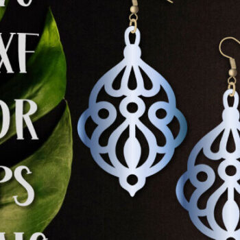 Intra απο ξύλο plywood 3mm-4mm πάχος - Σκουλαρίκια , Laser Cut Jewelry Dangle Δίασταση 3x3 cm INTRAFABR-100544441 - Image 1