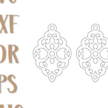 Intra απο ξύλο plywood 3mm-4mm πάχος - Σκουλαρίκια , Laser Cut Pendants Δίασταση 3x3 cm INTRAFABR-98593538 - Image 2