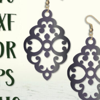 Intra απο ξύλο plywood 3mm-4mm πάχος - Σκουλαρίκια , Laser Cut Pendants Δίασταση 3x3 cm INTRAFABR-98593538 - Image 4