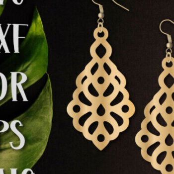 Intra απο ξύλο plywood 3mm-4mm πάχος - Σκουλαρίκια , Κρεμαστό  Κοπής. Δίασταση 3x3 cm INTRAFABR-98344676 - Image 1