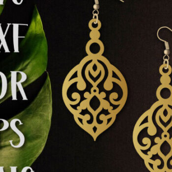 Intra απο ξύλο plywood 3mm-4mm πάχος - Σκουλαρίκια , Retro Earrings Laser Cut. Δίασταση 3x3 cm INTRAFABR-101646219 - Image 1