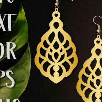 Intra απο ξύλο plywood 3mm-4mm πάχος - Earrings Template, Earrings Lasercut Δίασταση 3x3 cm INTRAFABR-101645254 - Image 1