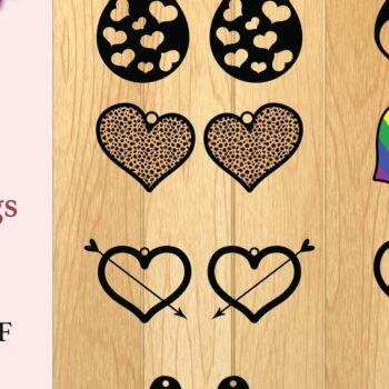 Intra απο ξύλο plywood 3mm-4mm πάχος - Πρότυπο σκουλαρίκια Δίασταση 3x3 cm INTRAFABR-12911371 - Image 1