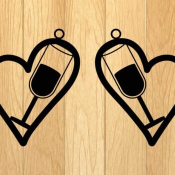 Intra απο ξύλο plywood 3mm-4mm πάχος - Πρότυπο σκουλαρίκια Δίασταση 3x3 cm INTRAFABR-12911371 - Image 9