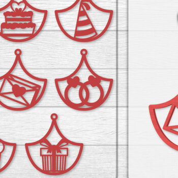 Intra απο ξύλο plywood 3mm-4mm πάχος - Σκουλαρίκια Valentine Lasercut Δίασταση 3x3 cm INTRAFABR-114654975 - Image 1