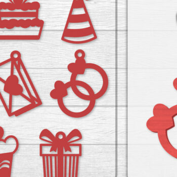 Intra απο ξύλο plywood 3mm-4mm πάχος - Σκουλαρίκια Valentine Lasercut Δίασταση 3x3 cm INTRAFABR-114654987 - Image 1