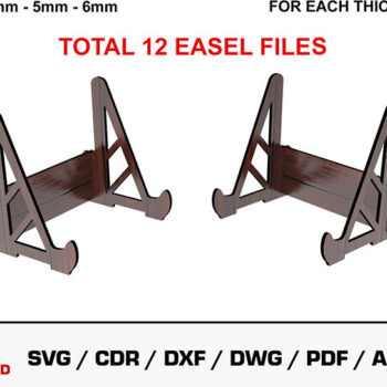 Intra απο ξύλο plywood 3mm-4mm πάχος -  κοπής με λέιζερ Easel Display Δίασταση 20x20 cm INTRAFABR-93394172 - Image 1