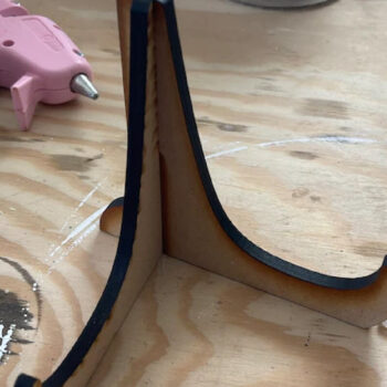 Intra απο ξύλο plywood 3mm-4mm πάχος - Easel Display Stand Δίασταση 20x20 cm INTRAFABR-29312998 - Image 2