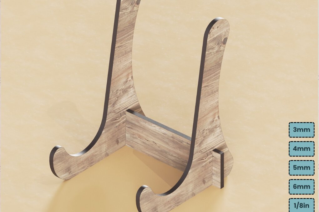 Intra απο ξύλο plywood 3mm-4mm πάχος - Σετ θήκης καβαλέτο για πλαίσια Πλάκες 290 Δίασταση 20x25 cm INTRAFABR-118757193