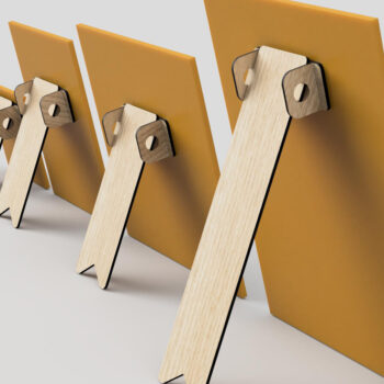 Intra απο ξύλο plywood 3mm-4mm πάχος - Easel Stand Πλάτες Laser Cut Files Δίασταση 20x25 cm INTRAFABR-99394369 - Image 2