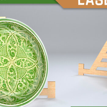 Intra απο ξύλο plywood 3mm-4mm πάχος - Easel Stand Laser Cut. 3D Design Δίασταση 30x20 cm INTRAFABR-82534582 - Image 1