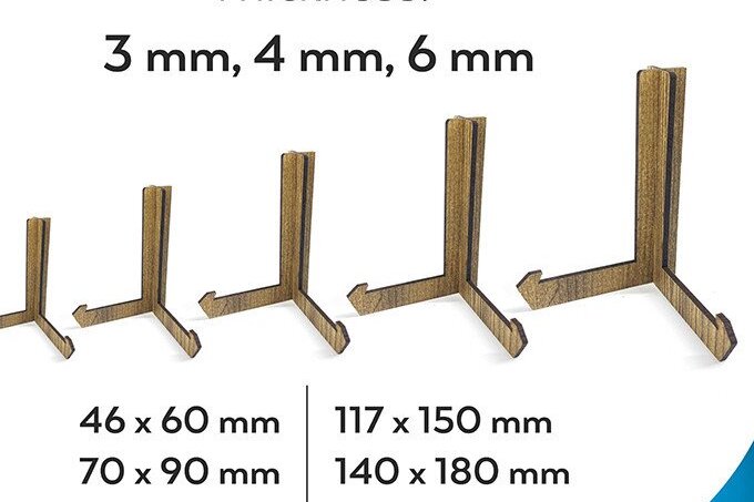 Intra απο ξύλο plywood 3mm-4mm πάχος - Στάση καβαλέτο, Βάση κορνίζας  Δίασταση 20x25 cm INTRAFABR-37887899