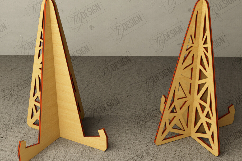 Intra απο ξύλο plywood 3mm-4mm πάχος - Στάση καβαλέτο | Πλάκα Τέχνης | Εμφάνιση φωτογραφιών Δίασταση 20x20 cm INTRAFABR-112697090