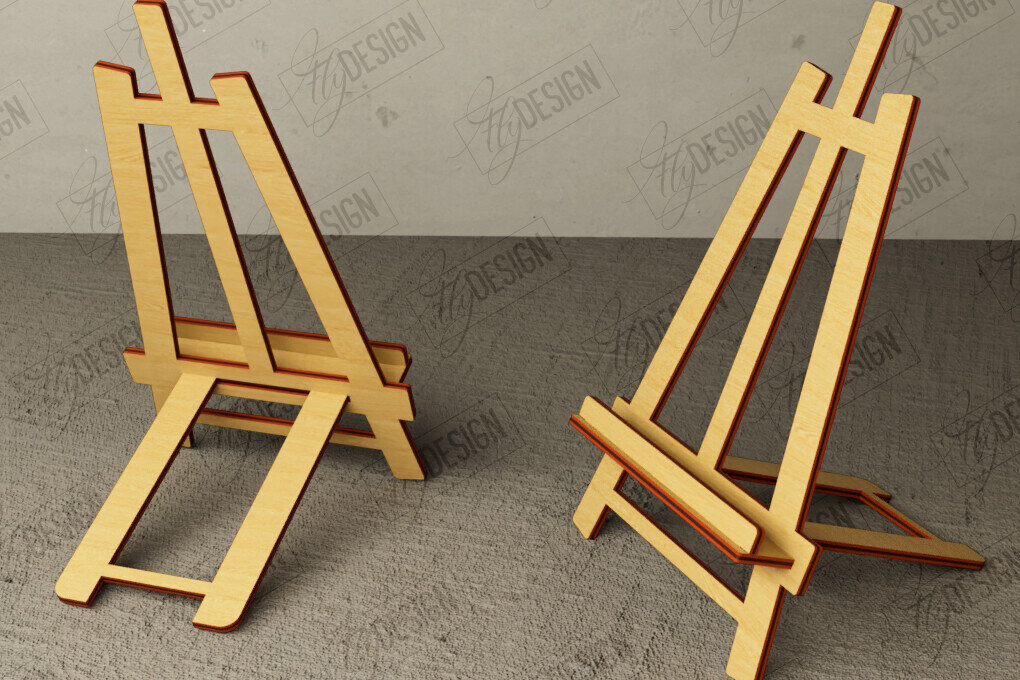 Intra απο ξύλο plywood 3mm-4mm πάχος - Στάση καβαλέτο | Πλάκα Τέχνης | Εμφάνιση φωτογραφιών Δίασταση 20x20 cm INTRAFABR-112697205