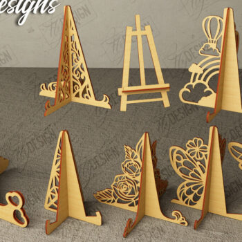 Intra απο ξύλο plywood 3mm-4mm πάχος - Πακέτο με καβαλέτο | Πλάκα Τέχνης | CNC Δίασταση 20x20 cm INTRAFABR-112697391 - Image 1