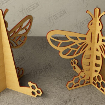 Intra απο ξύλο plywood 3mm-4mm πάχος - Πακέτο με καβαλέτο | Πλάκα Τέχνης | CNC Δίασταση 20x20 cm INTRAFABR-112697391 - Image 7