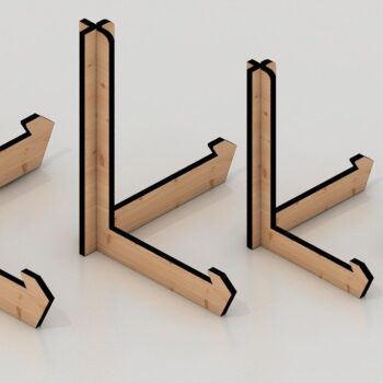 Intra απο ξύλο plywood 3mm-4mm πάχος - Easel Laser Cut Files / Photo Stand Δίασταση 20x20 cm INTRAFABR-33969929 - Image 1