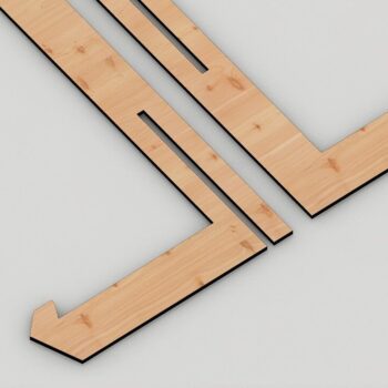 Intra απο ξύλο plywood 3mm-4mm πάχος - Easel Laser Cut Files / Photo Stand Δίασταση 20x20 cm INTRAFABR-33969929 - Image 2