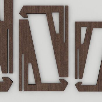 Intra απο ξύλο plywood 3mm-4mm πάχος - Easel Wood Plate Display Cut Files 022 Δίασταση 20x20 cm INTRAFABR-34326103 - Image 2
