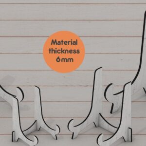 Intra απο ξύλο plywood 3mm-4mm πάχος - Σετ βάσεις προβολής Easels Plate Δίασταση 30x20 cm INTRAFABR-42960807