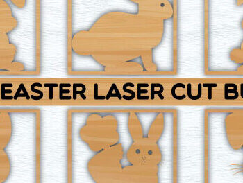 Intra απο ξύλο plywood 3mm-4mm πάχος - Easter 6 Set Bunny Laser Cut File Δίασταση 40x50 cm INTRAFABR-67115578 - Image 1