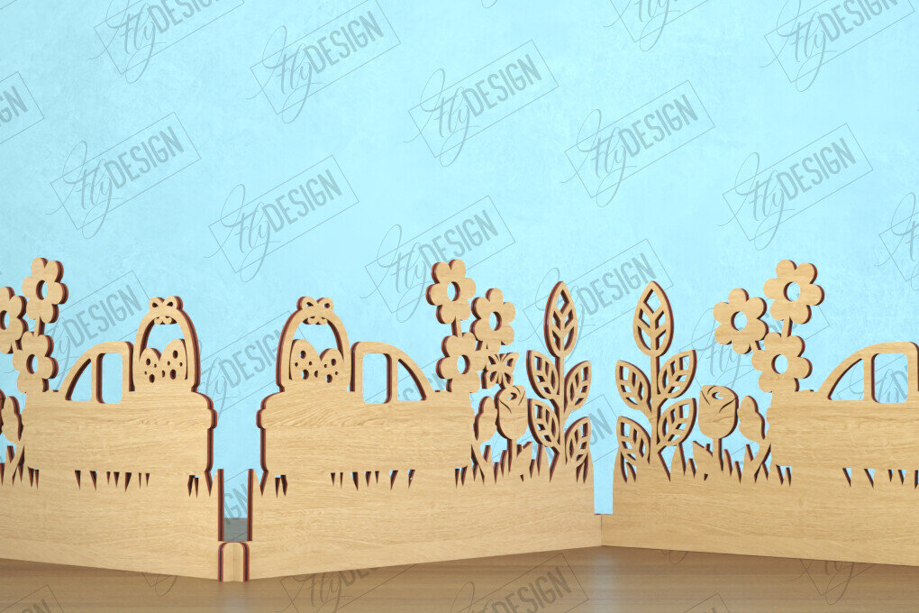 Intra απο ξύλο plywood 3mm-4mm πάχος - Πασχαλινή πινακίδα ακορντεόν | Καλό Πάσχα Δίασταση 15x15 cm INTRAFABR-118277462