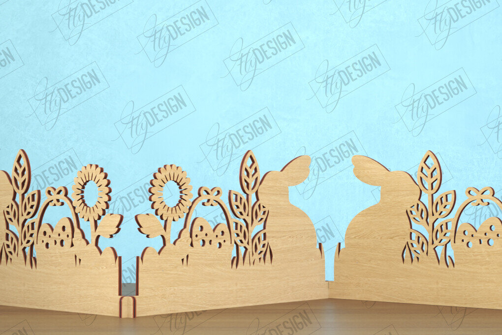 Intra απο ξύλο plywood 3mm-4mm πάχος - Πασχαλινή πινακίδα ακορντεόν | Καλό Πάσχα Δίασταση 15x15 cm INTRAFABR-118277465