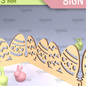 Intra απο ξύλο plywood 3mm-4mm πάχος - Πασχαλινό Σήμα Ακορντεόν Laser Cut  Δίασταση 15x15 cm INTRAFABR-91431029