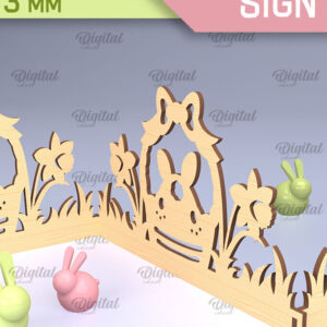 Intra απο ξύλο plywood 3mm-4mm πάχος - Πασχαλινό Σήμα Ακορντεόν Laser Cut  Δίασταση 15x15 cm INTRAFABR-91431066