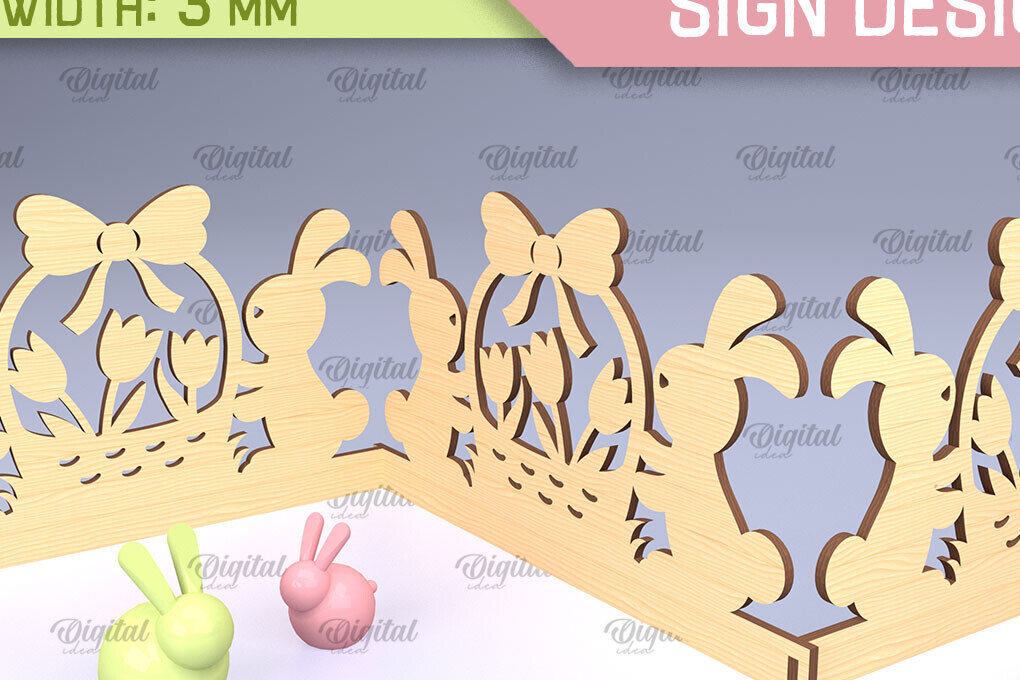Intra απο ξύλο plywood 3mm-4mm πάχος - Πασχαλινό Σήμα Ακορντεόν Laser Cut  Δίασταση 15x15 cm INTRAFABR-91430780