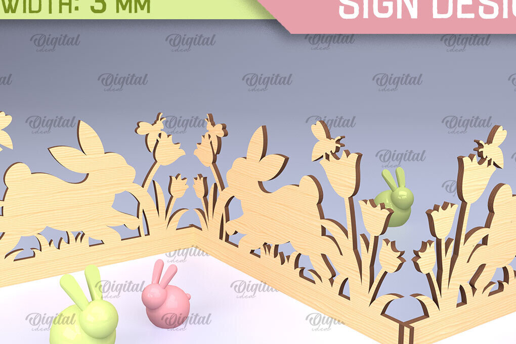 Intra απο ξύλο plywood 3mm-4mm πάχος - Πασχαλινό Σήμα Ακορντεόν Laser Cut  Δίασταση 15x15 cm INTRAFABR-91430840