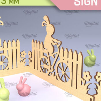 Intra απο ξύλο plywood 3mm-4mm πάχος - Πασχαλινό ακορντεόν Πακέτο κοπής με λέιζερ Δίασταση 15x15 cm INTRAFABR-91443922 - Image 4