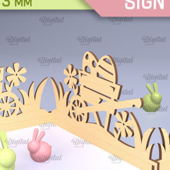 Intra απο ξύλο plywood 3mm-4mm πάχος - Πασχαλινό ακορντεόν Πακέτο κοπής με λέιζερ Δίασταση 15x15 cm INTRAFABR-91443922 - Image 8