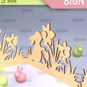 Intra απο ξύλο plywood 3mm-4mm πάχος - Πασχαλινό ακορντεόν Πακέτο κοπής με λέιζερ Δίασταση 15x15 cm INTRAFABR-91443922 - Image 12