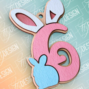 Intra απο ξύλο plywood 3mm-4mm πάχος - Πασχαλινό αλφάβητο  | Αρχεία CNC Δίασταση 15x15 cm INTRAFABR-91993548