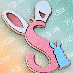 Intra απο ξύλο plywood 3mm-4mm πάχος - Πασχαλινό αλφάβητο  | Αρχεία CNC Δίασταση 15x15 cm INTRAFABR-91993817