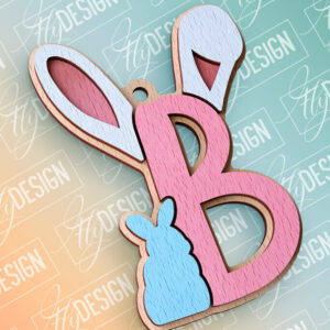 Intra απο ξύλο plywood 3mm-4mm πάχος - Πασχαλινό αλφάβητο  | Αρχεία CNC Δίασταση 15x15 cm INTRAFABR-91993381