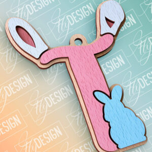 Intra απο ξύλο plywood 3mm-4mm πάχος - Πασχαλινό αλφάβητο  | Αρχεία CNC Δίασταση 15x15 cm INTRAFABR-91993838