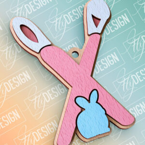 Intra απο ξύλο plywood 3mm-4mm πάχος - Πασχαλινό αλφάβητο  | Αρχεία CNC Δίασταση 15x15 cm INTRAFABR-91993963