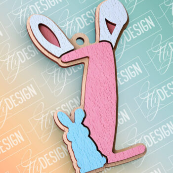 Intra απο ξύλο plywood 3mm-4mm πάχος - Πασχαλινό αλφάβητο | Αρχεία CNC Δίασταση 15x15 cm INTRAFABR-91994004 - Image 1