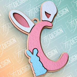 Intra απο ξύλο plywood 3mm-4mm πάχος - Πασχαλινό αλφάβητο  | Αρχεία CNC Δίασταση 15x15 cm INTRAFABR-91993398