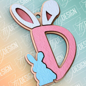 Intra απο ξύλο plywood 3mm-4mm πάχος - Πασχαλινό αλφάβητο  | Αρχεία CNC Δίασταση 15x15 cm INTRAFABR-91993425