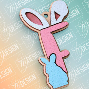 Intra απο ξύλο plywood 3mm-4mm πάχος - Πασχαλινό αλφάβητο  | Αρχεία CNC Δίασταση 15x15 cm INTRAFABR-91993486 - Image 1