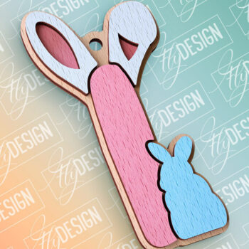 Intra απο ξύλο plywood 3mm-4mm πάχος - Πασχαλινό αλφάβητο  | Αρχεία CNC Δίασταση 15x15 cm INTRAFABR-91993513 - Image 1