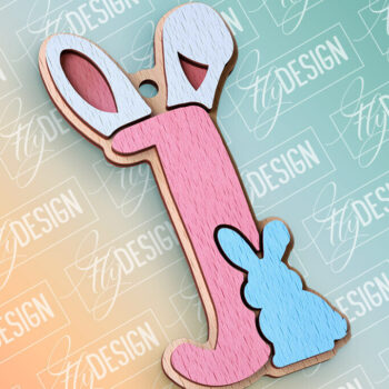 Intra απο ξύλο plywood 3mm-4mm πάχος - Πασχαλινό αλφάβητο  | Αρχεία CNC Δίασταση 15x15 cm INTRAFABR-91993537 - Image 1