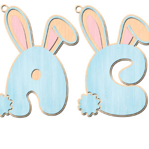 Intra απο ξύλο plywood 3mm-4mm πάχος - Πασχαλινό αλφάβητο  Alphabet Δίασταση 6x6 cm INTRAFABR-113753961