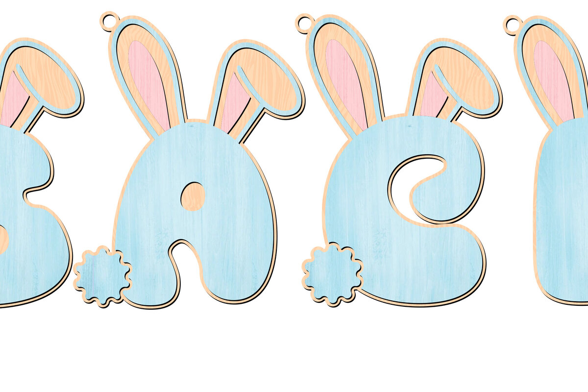 Intra απο ξύλο plywood 3mm-4mm πάχος - Πασχαλινό αλφάβητο  Alphabet Δίασταση 6x6 cm INTRAFABR-113753961